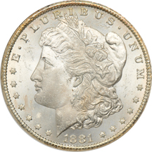 1881-CC ANACS MS-64.