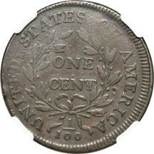 1797 '97 Rev.- Stems (S-140). NGC VF-25 BN.