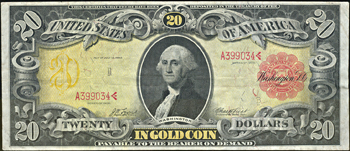 1905 $20.00.  VF.