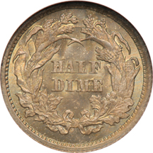 1862 NGC MS-66 CAC.