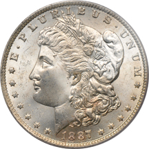 1887-O PCGS MS-65.