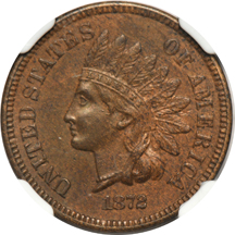 1872 NGC MS-62 BN.