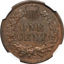 1872 NGC MS-62 BN.