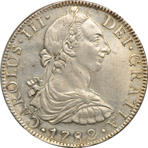 Spain - Mexico 1782-FF and 1788-FM 8-Reales.