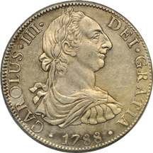 Spain - Mexico 1782-FF and 1788-FM 8-Reales.