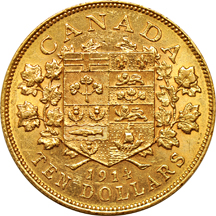 Canada - 1914 $10 MS-60.