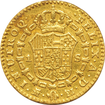 Spain - Madrid 1781-PJ 1-escudos, VF.