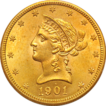 1901 PCGS MS-61 (rattler).