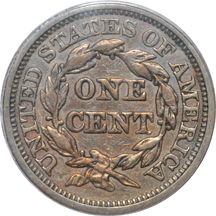 1843 (N-17, R.5) Mature Head, Large Letters, PCGS XF-45.