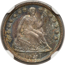 1847 NGC MS-64.