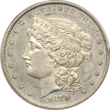 1879 silver dollar pattern, J-1617. PCGS PF-62.