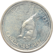 Canada - 1967 double struck half-dollar ICCS MS-63.