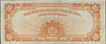 1922 $10.00 Star.  PMG VF-20.