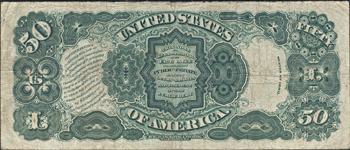 1880 $50.00.  Small Seal. PMG F-15.