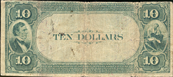 1882 $10.00. Ocean City, NJ Charter# 6060 Value Back. VG.