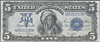 1899 $5.00 PMG XF-45.