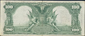 1902 $100.00. Columbus, OH Charter# 4443 Blue Seal. PCGS AU-50.