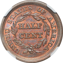 1853 (C-1) NGC MS-65 RB CAC.