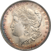 1881 PCGS MS-65.