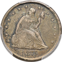 1875-CC PCGS XF-45.