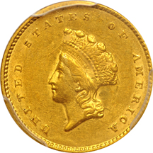 1855 PCGS AU-55.