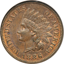 1886 Type 1 ANACS MS-64 RB.