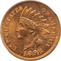 1898 PCGS PF-64 CAC.