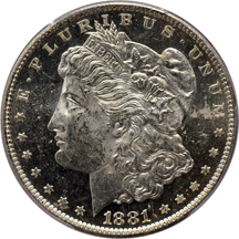 1881-O PCGS MS-63DMPL.