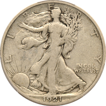 1921-S PCGS F-12.