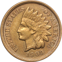 1885 Liberty nickel, and a 1909-S Indian-head cent.