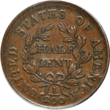 1804 (C-10) Crosslet 4 - Stems. PCGS XF-45.