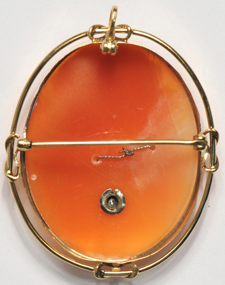 14K Yellow Gold Cameo Pin/Pendant