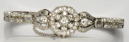 Ladies Hamilton Platinum Watch/Bracelet