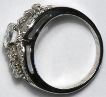14K White Gold Diamond Engagement Ring, ca. 1930