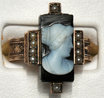 10K Yellow Gold Victorian Cameo Ring, ca. 1890