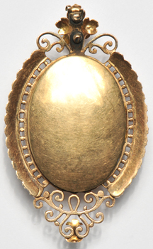 10K Yellow Gold Victorian "Mourning" Cameo Locket