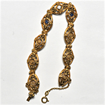 14K Yellow Gold Art Nouveau Bracelet