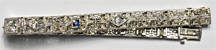 14K White Gold Diamond and Filigree Bracelet