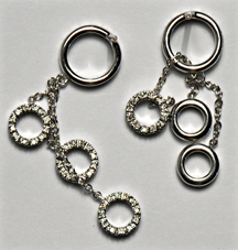 18K White Gold Piero Milano Diamond Earrings