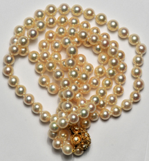 7mm Cultured Pearl Double Strand