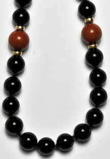 Strand of Black Onyx Beads