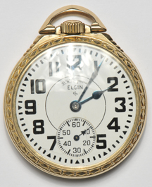 Elgin 10K Gold Filled Pocket Watch