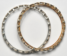 10K Twin Antique Diamond Bracelets
