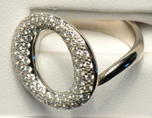 Tiffany and Co. Platinum and Diamond Ring