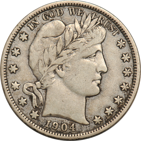 1898-O and 1904-O, both VF.