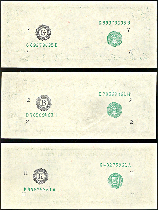 Three notes missing second print.