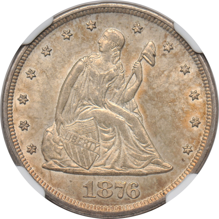 1876 NGC MS-64.