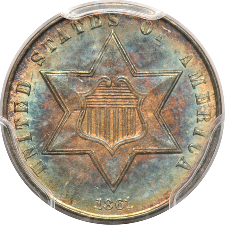 1861 PCGS MS-63.