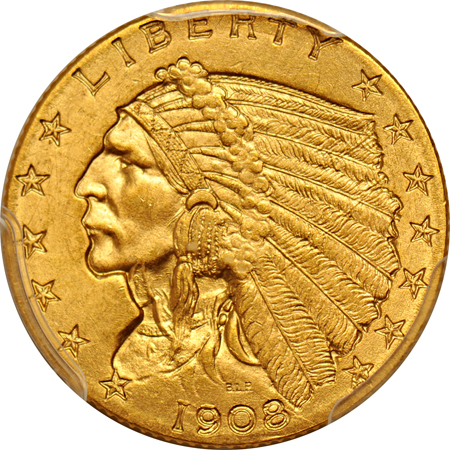 1908 PCGS MS-62.