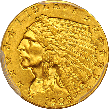 1908 PCGS MS-64+.